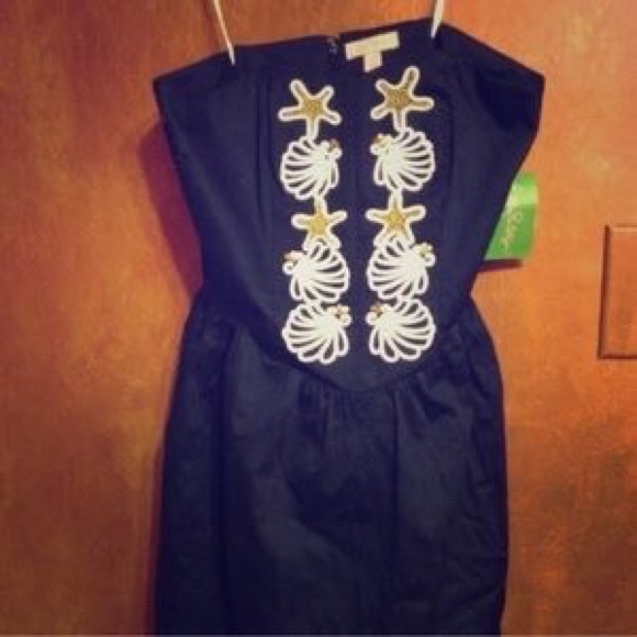 Lilly Pulitzer Navy Mayfield Dress - Picture 3 of 4